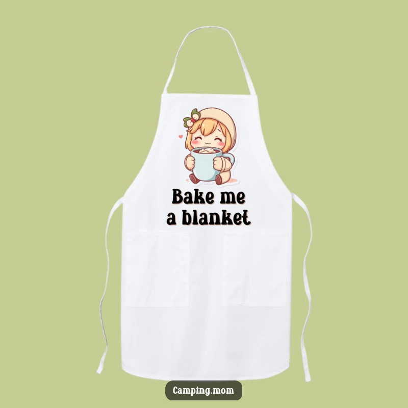 Funny Cozy Cocoa Character Apron, Whimsical Kitchen Wear for Humorous Cooks