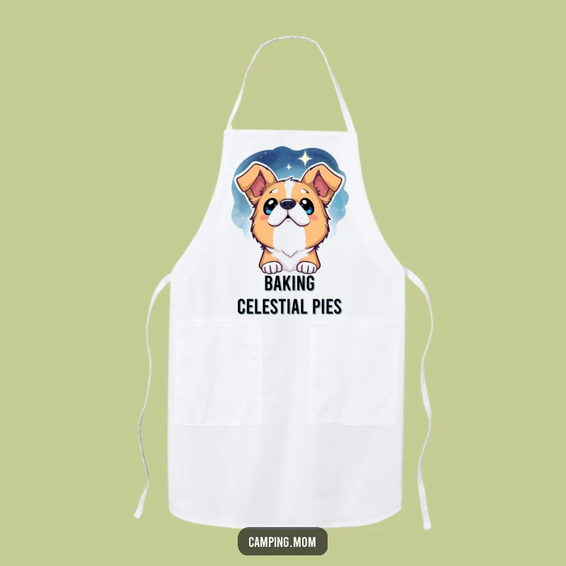 Funny Dog Starry Night Apron - Chef's Delightful Companion, Perfect Gift