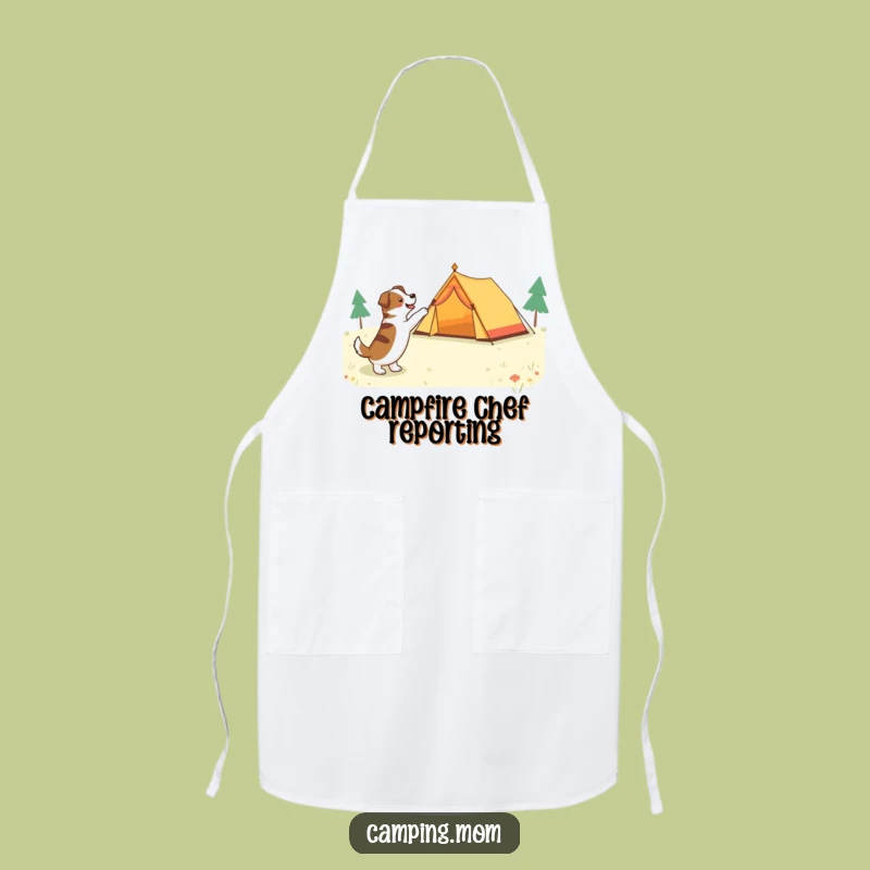 Funny Tent Dog Kitchen Apron - Camp Chef's Fun Gear