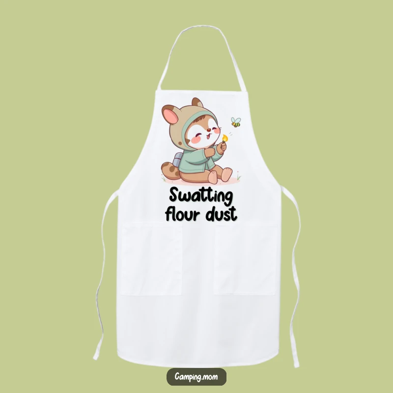 Funny Camping Mom Animal Firefly Apron, Kitchen Nighttime Humor Gift