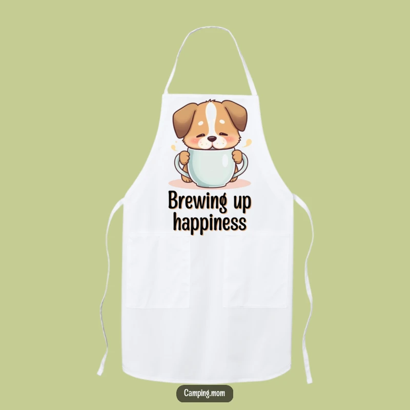 Funny Cozy Dog Kitchen Apron - Chef's Relaxation Gear