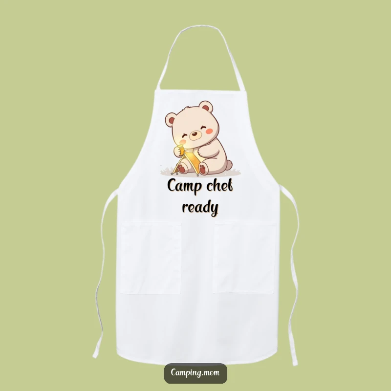 Funny Mama Bear Campfire Apron: Cook Delicious Meals Outdoors