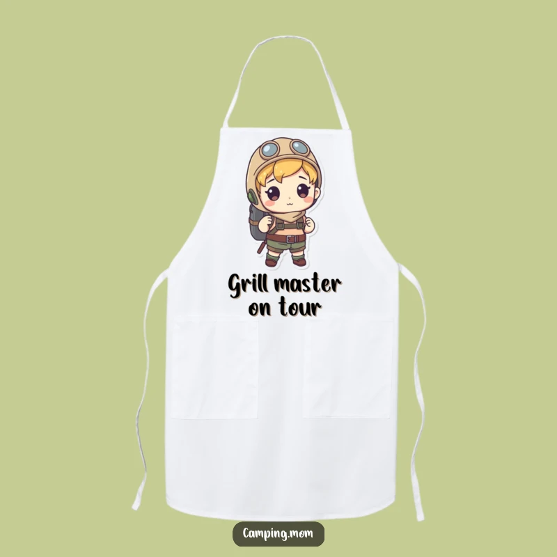 Funny Explorer Character Apron, Humorous Kitchen Wear for the Culinary Adventurer