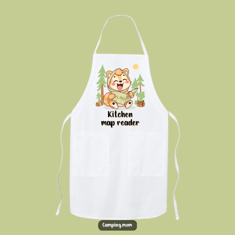 Funny Camping Mom Apron: Outdoor Mama Kitchenwear, Humorous Gift for Moms!