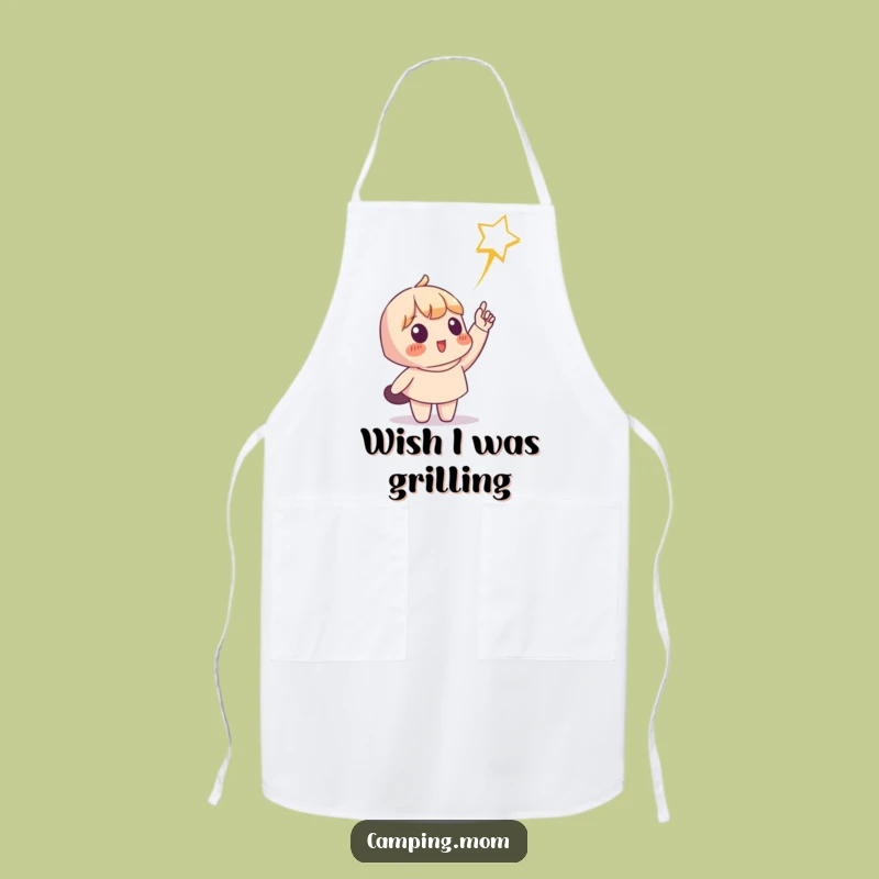 Funny Shooting Star Character Apron, Whimsical Kitchen Wear for Dreamer Cooks