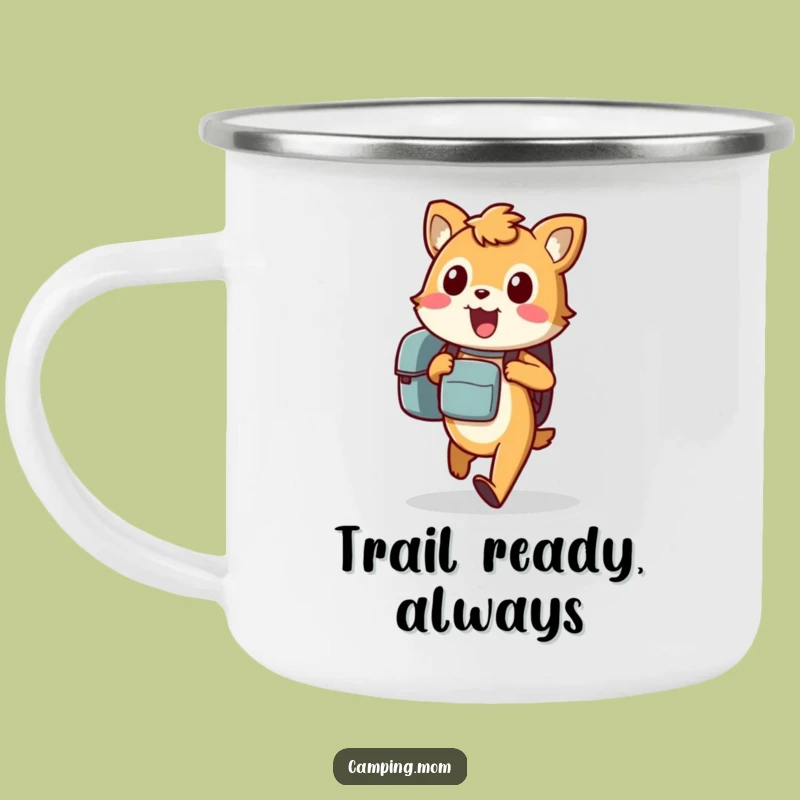 Durable Funny Animal Camping Mug: Excited Traveler for a Hilarious Outdoor Gift