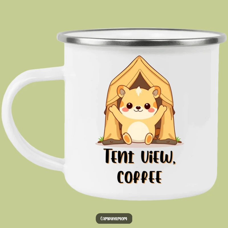 Funny Camping Animal Tent Opener Camping Mug - Morning Adventure Fuel