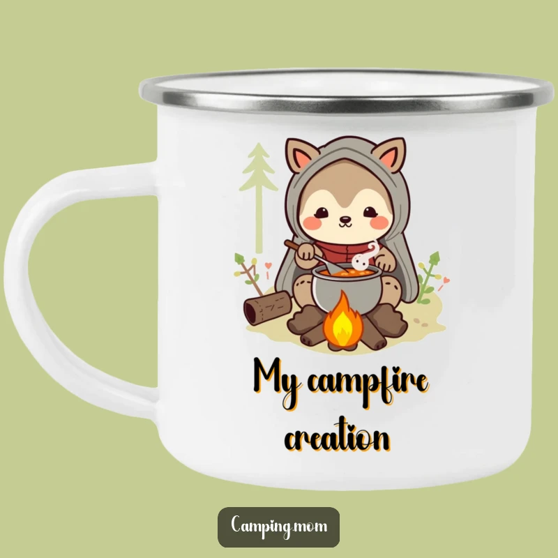 Funny Camping Mom Animal Mug, Campfire Stew Sipper, Outdoor Gift