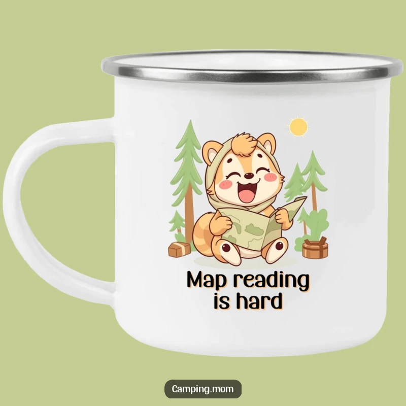 Funny Camping Mom Mug: Lost Map Adventure Cup, Perfect Gift for Outdoorsy Moms!