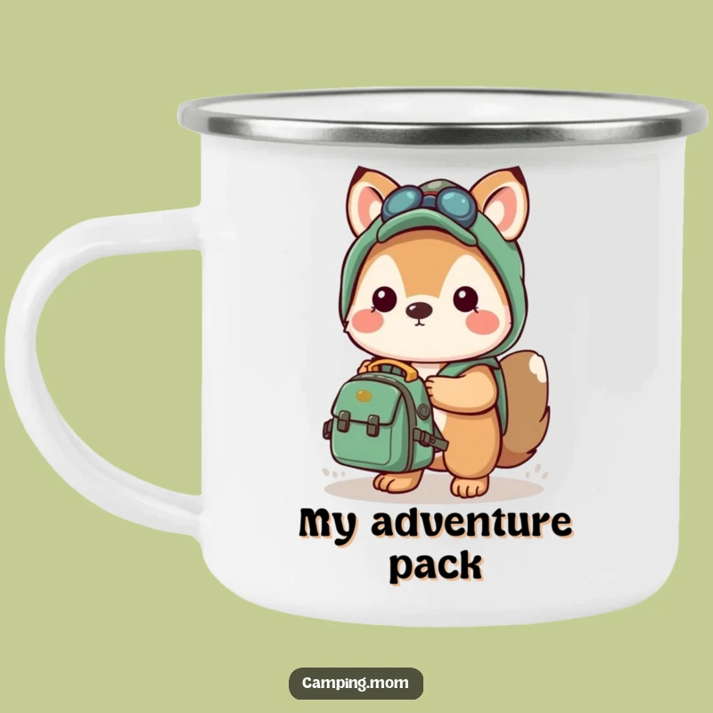 Funny Kawaii Camping Mug: Adventure Backpack Mug - Ready for Anything