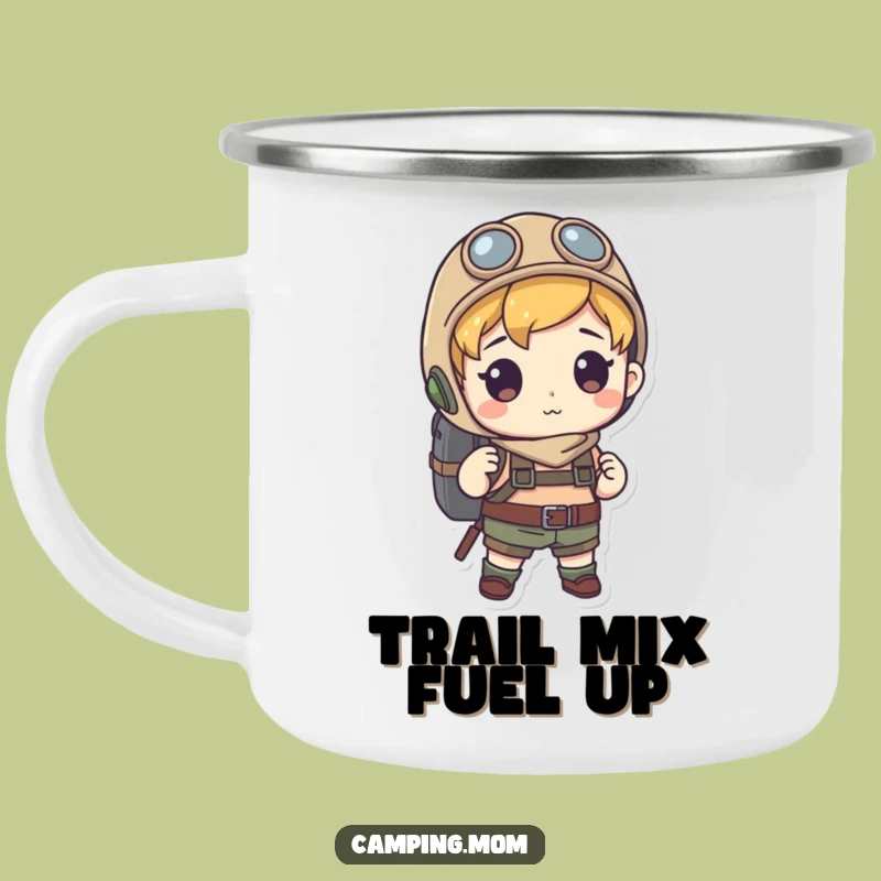 Funny Explorer Character Camping Mug, Rugged & Humorous Drinkware for the Trail