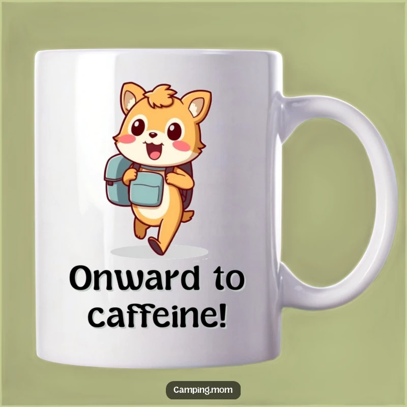 Funny Animal Adventure Mug: Excited Traveler for a Hilarious Journey Gift