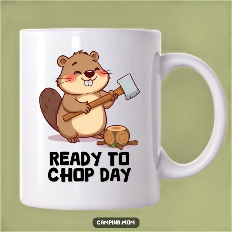 Funny Beaver Mug: Giggling Chopper with Axe - The Perfect Funny Gift for Builders
