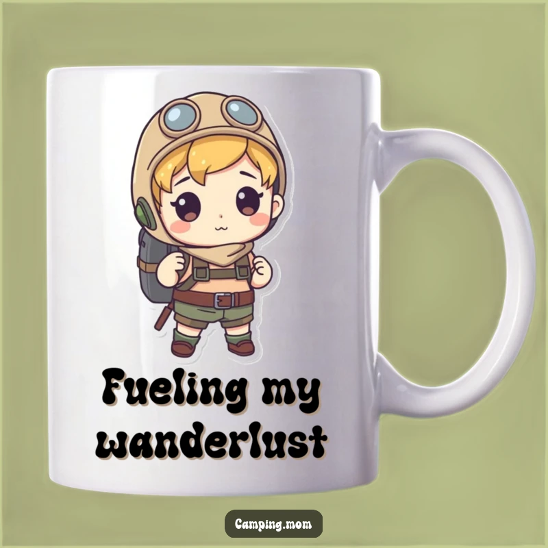 Funny Explorer Character Mug, Perfect Adventure-Ready Gift for Wanderlust Souls