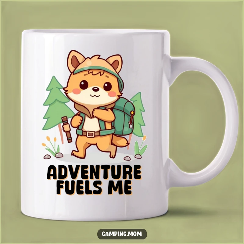 Funny Hiking Animal Backpack Mug - Hilarious Adventure Gift for Explorers