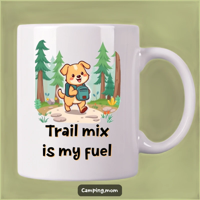 Funny Hiking Dog Backpack Mug - Enthusiastic Trail Walker Gift