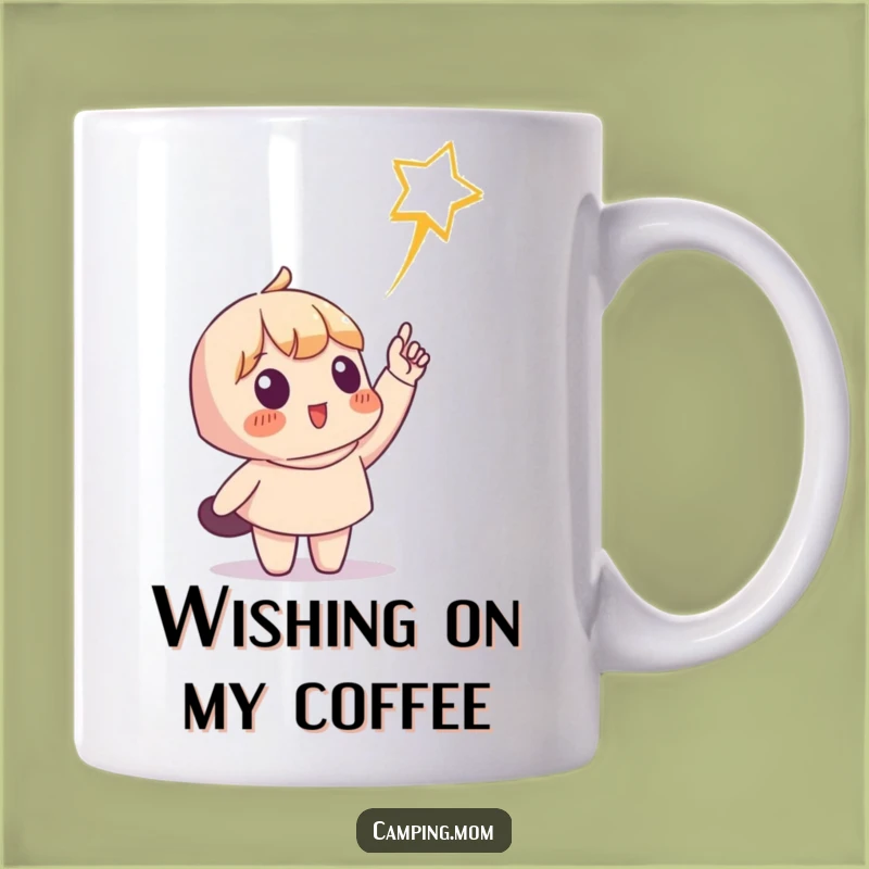 Funny Shooting Star Character Mug, Perfect Wishful & Humorous Gift for Dreamers