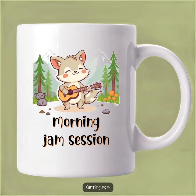 Funny Spirited Animal Guitar Mug - Wilderness Musician for a Hilarious and Unique Gift