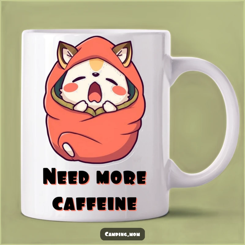 Funny Yawning Animal Sleeping Bag Mug - Cozy & Hilarious Gift