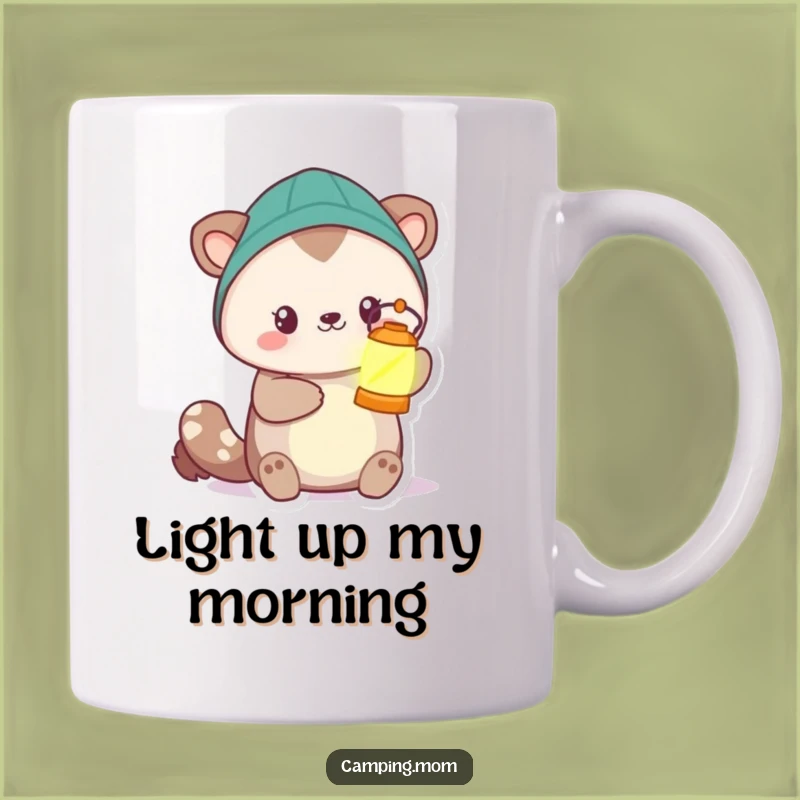 Funny Camping Animal Lantern Bearer Mug - Bright Humor Gift