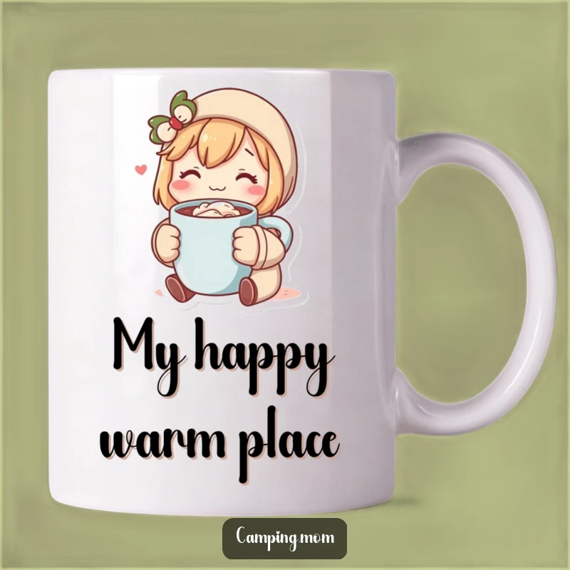 Funny Cozy Cocoa Character Mug, Perfect Comforting Hot Chocolate Gift Idea