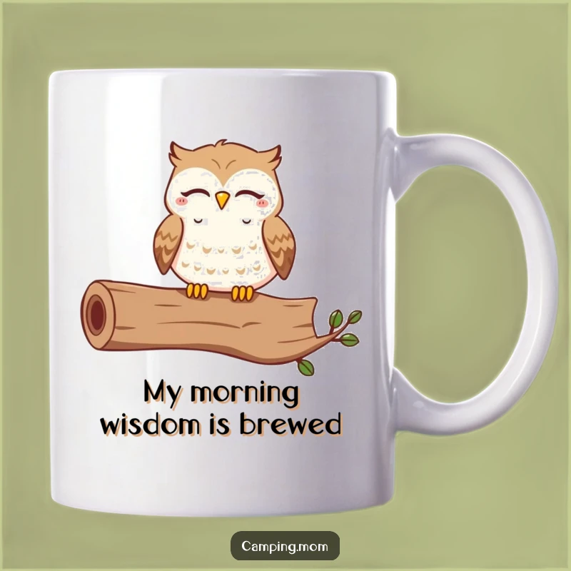 Funny Owl Mug: Contented Hooting Owl Makes a Perfect Funny Gift for Bird Lovers