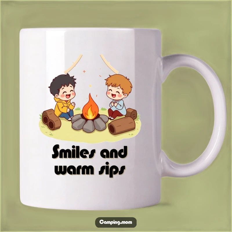 Funny Campfire Laugh Character Mug, Perfect Humorous Gift for Cozy Evenings