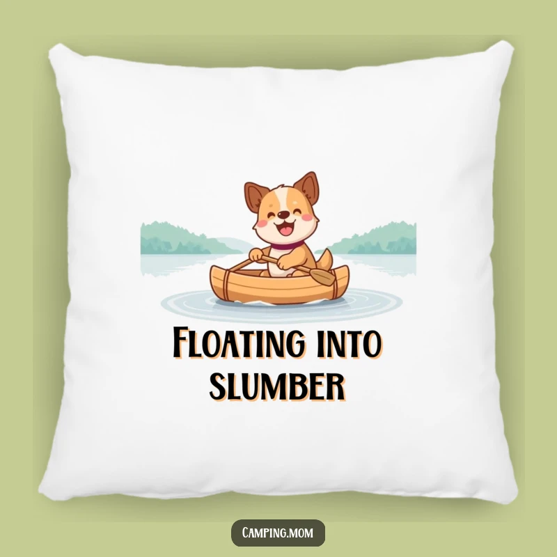Funny Dog Canoe Pillow - Cozy Lake Companion, Ideal Humorous Gift