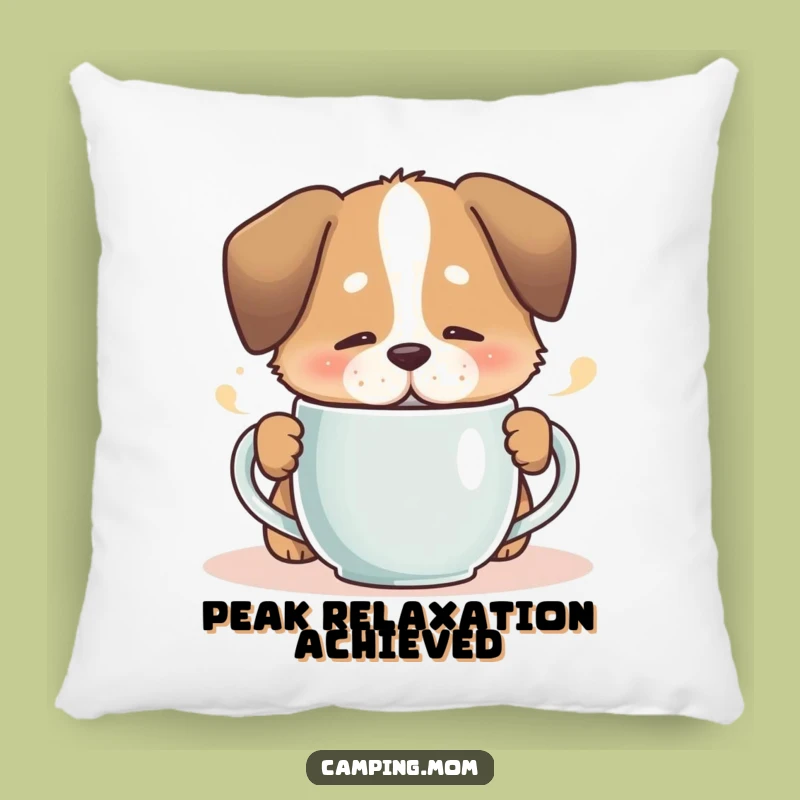 Funny Cozy Dog Accent Pillow - Relaxation Comfort Decor
