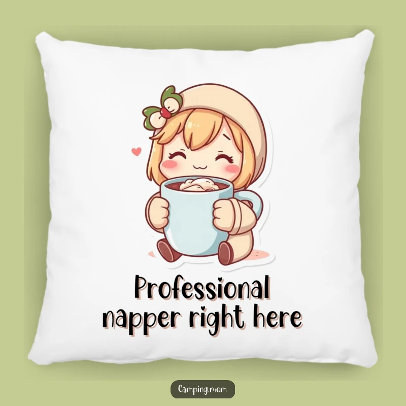 Funny Cozy Cocoa Character Pillow, Soft & Humorous Accent for Ultimate Relaxation