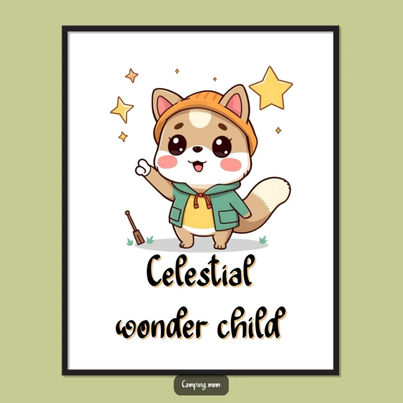 Funny Camping Animal Star Pointer Digital Art - Instant Wonder!