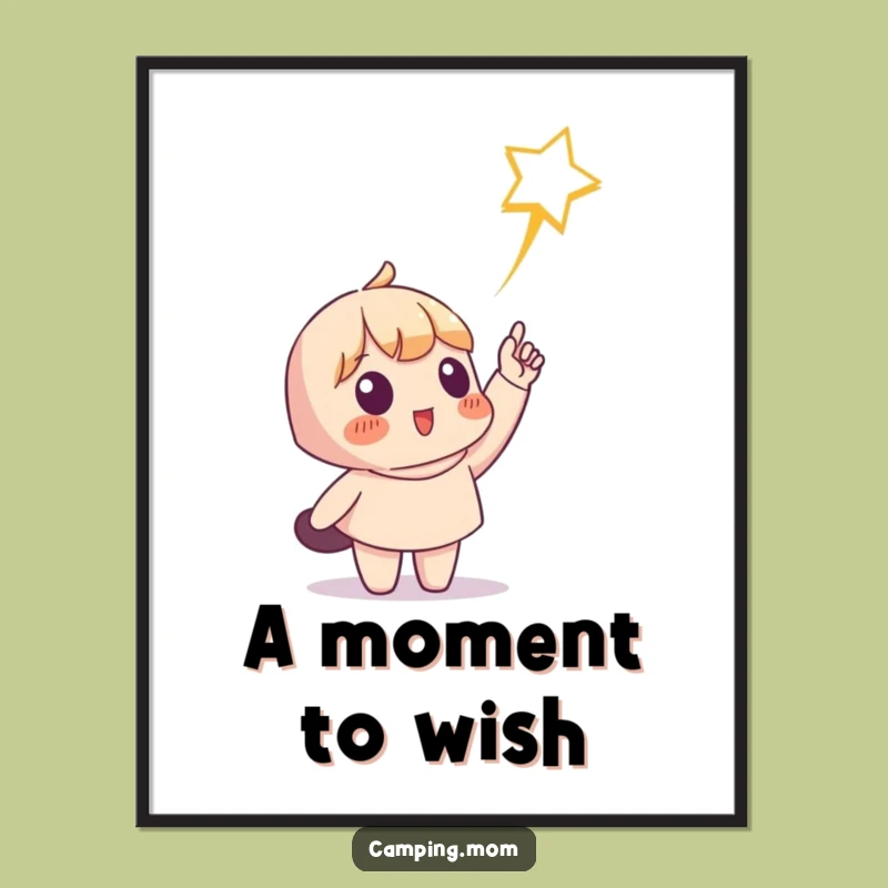 Funny Shooting Star Character Digital Art, Instant Humorous Decor for Magical Spaces