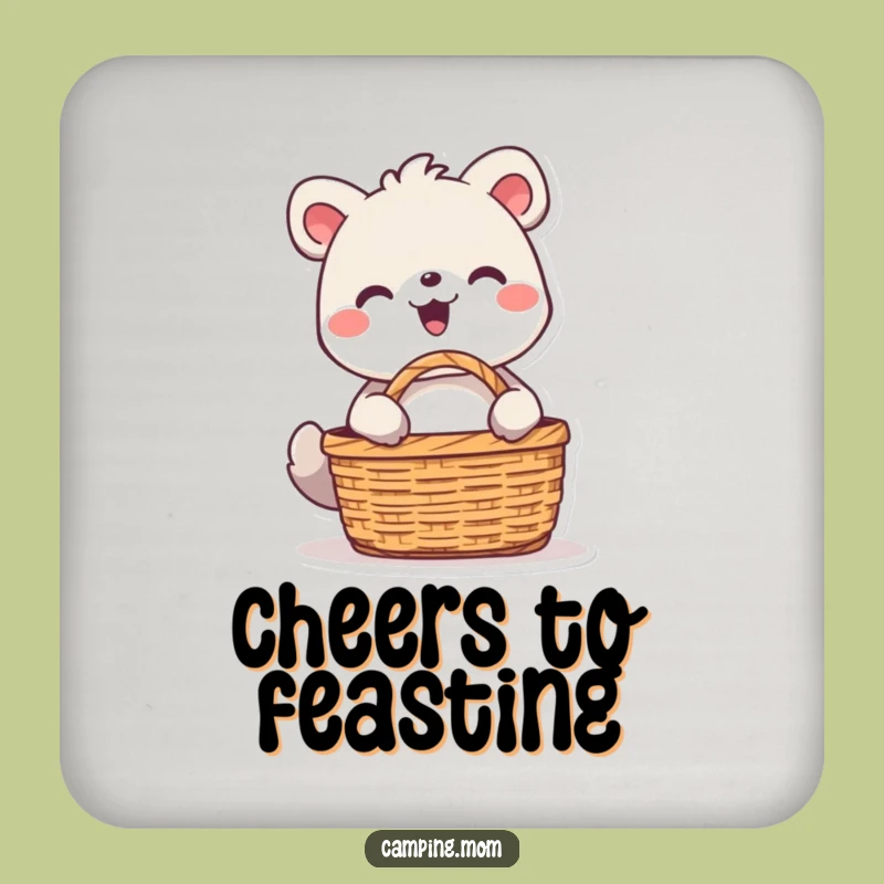 Funny Delighted Animal Coaster - Beaming Picnic Decor for a Cheerful Table and a Perfect Funny Gift