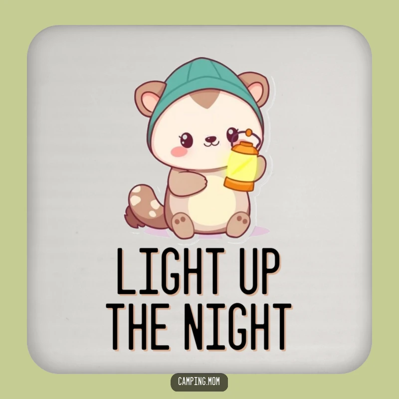 Funny Camping Animal Lantern Coaster - Protect & Illuminate!