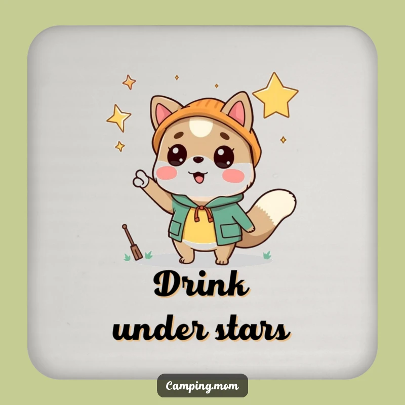 Funny Camping Animal Starry Coaster - Protect & Inspire!