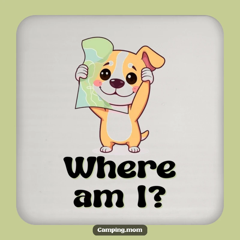Funny Lost Dog Coaster Set - Protect Surfaces with Humor