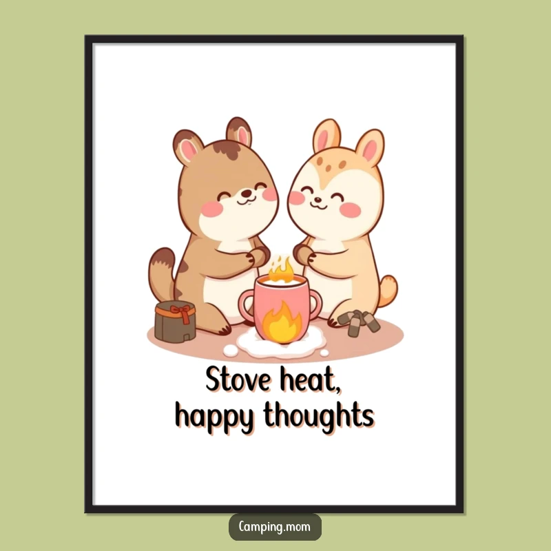 Funny Giggling Animal Poster - Hilarious Cozy Scene Art for a Cheerful and Lively Home Gift