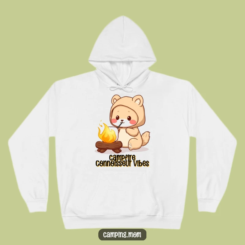 Funny Camping Mom Hoodie, Cozy Marshmallow Roasting, Warm Outdoor Gift for Her