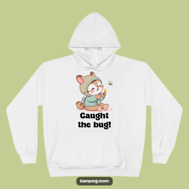Cozy Funny Camping Mom Animal Firefly Hoodie, Warm Night Adventure Gift