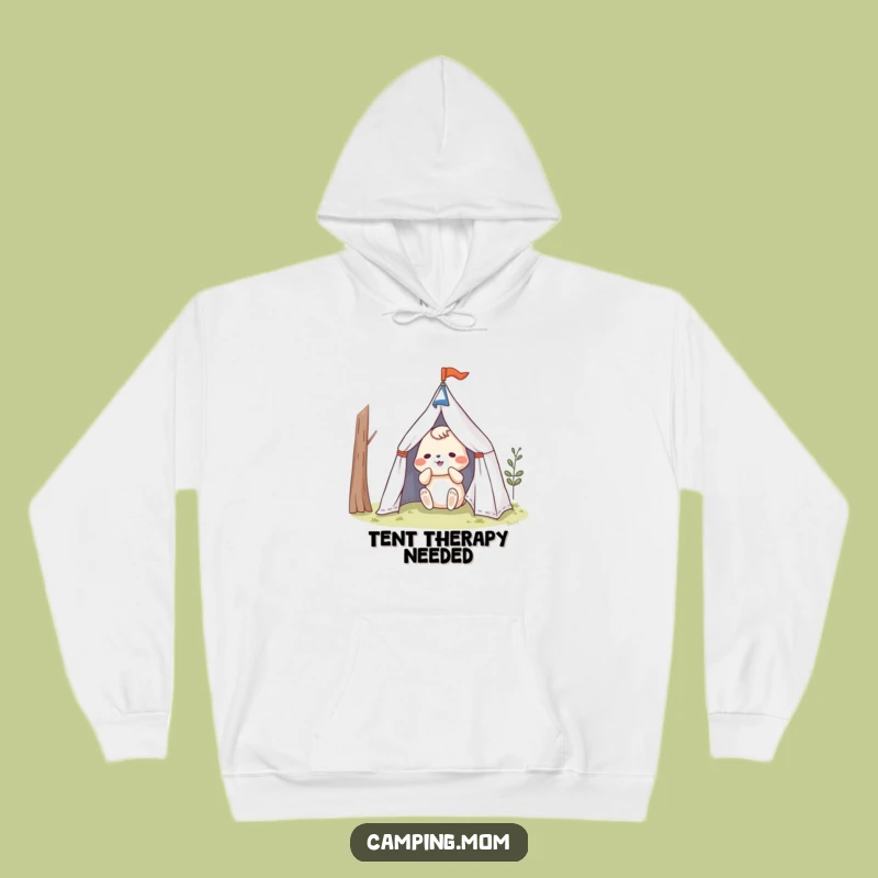 Funny Camper Struggle Hoodie - Warm & Hilarious Animal Tent Time, Great Funny Gift