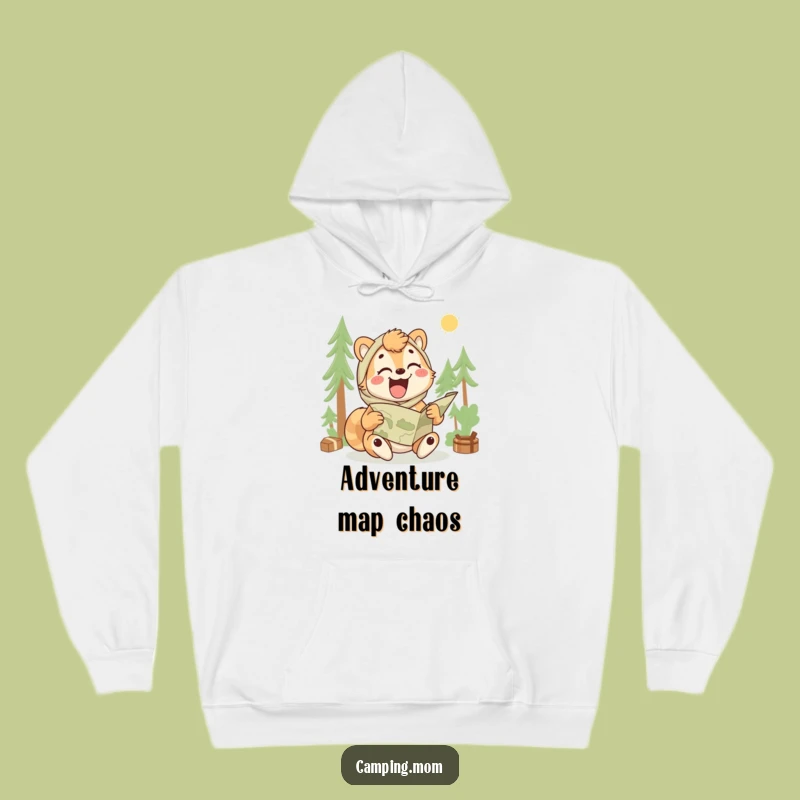 Funny Camping Mom Hoodie: Cozy Lost Map Sweatshirt, Perfect Gift for Outdoorsy Moms!