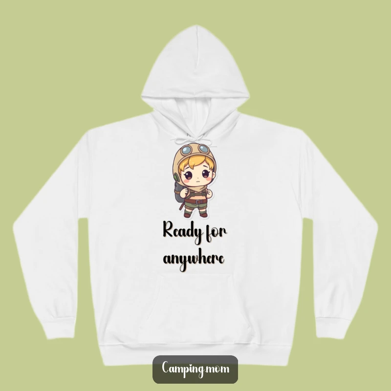 Funny Explorer Character Hoodie, Warm & Humorous Gear for Your Next Journey