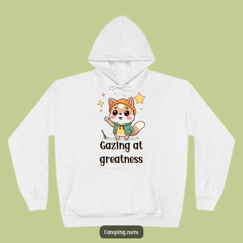 Funny Camping Animal Starry Night Hoodie - Cozy Cosmic Comfort