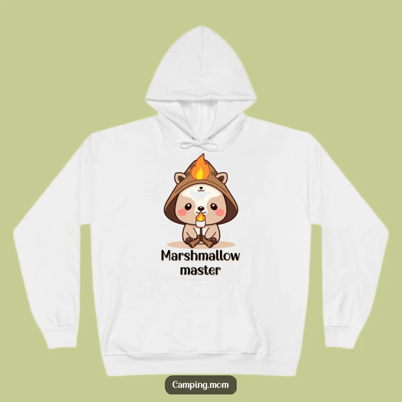 Cozy Funny Campfire Character Hoodie: Warm Apparel for Outdoor Enthusiasts