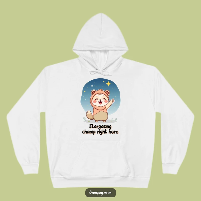 Funny Camping Mom Hoodie, Starry Night View, Cozy Celestial Gift for Her