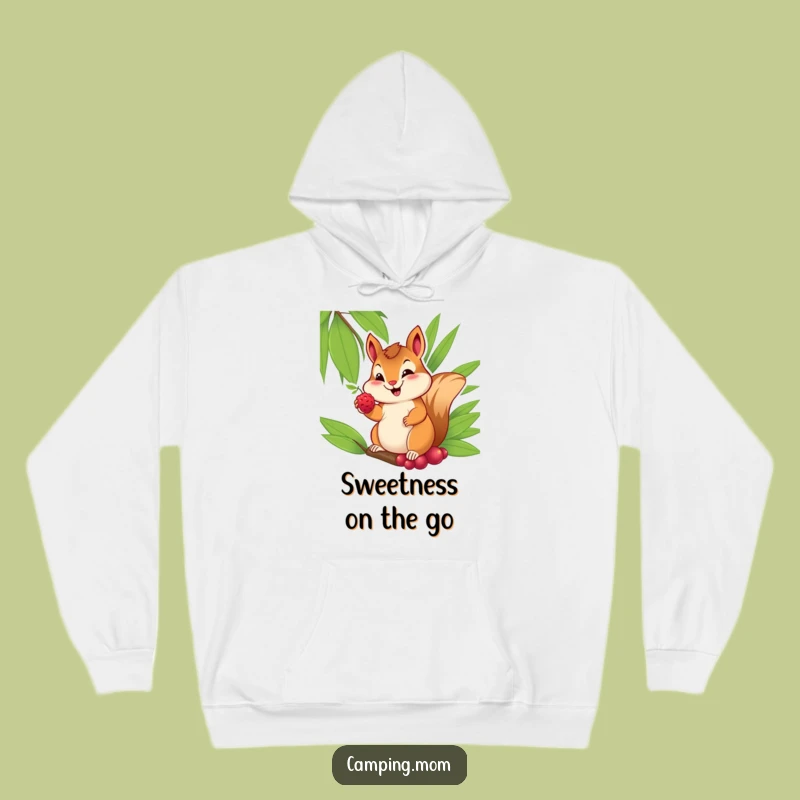 Funny Chipmunk Hoodie: Cheerful Berry Giver - Cozy and Cute Funny Gift