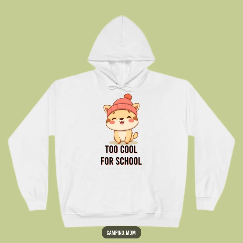 Funny Camping Animal Beanie Hoodie - Warm & Witty Outdoor Apparel