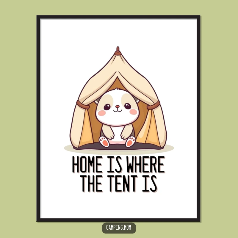 Kawaii Camping Animal Wall Art: Free Printable Delightful Decor!