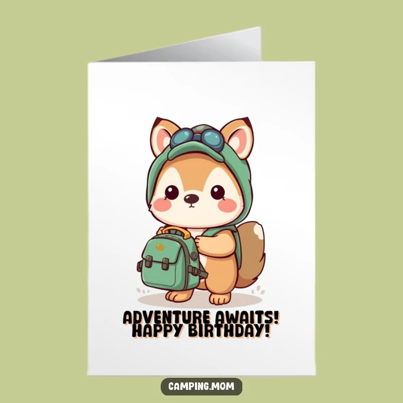 Kawaii Adventure Birthday Card: Free Printable Pack Your Fun!