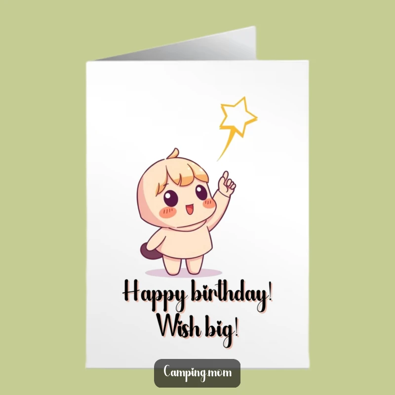 Free Printable Shooting Star Birthday Card: Funny Downloadable Gift for Wishes Come True